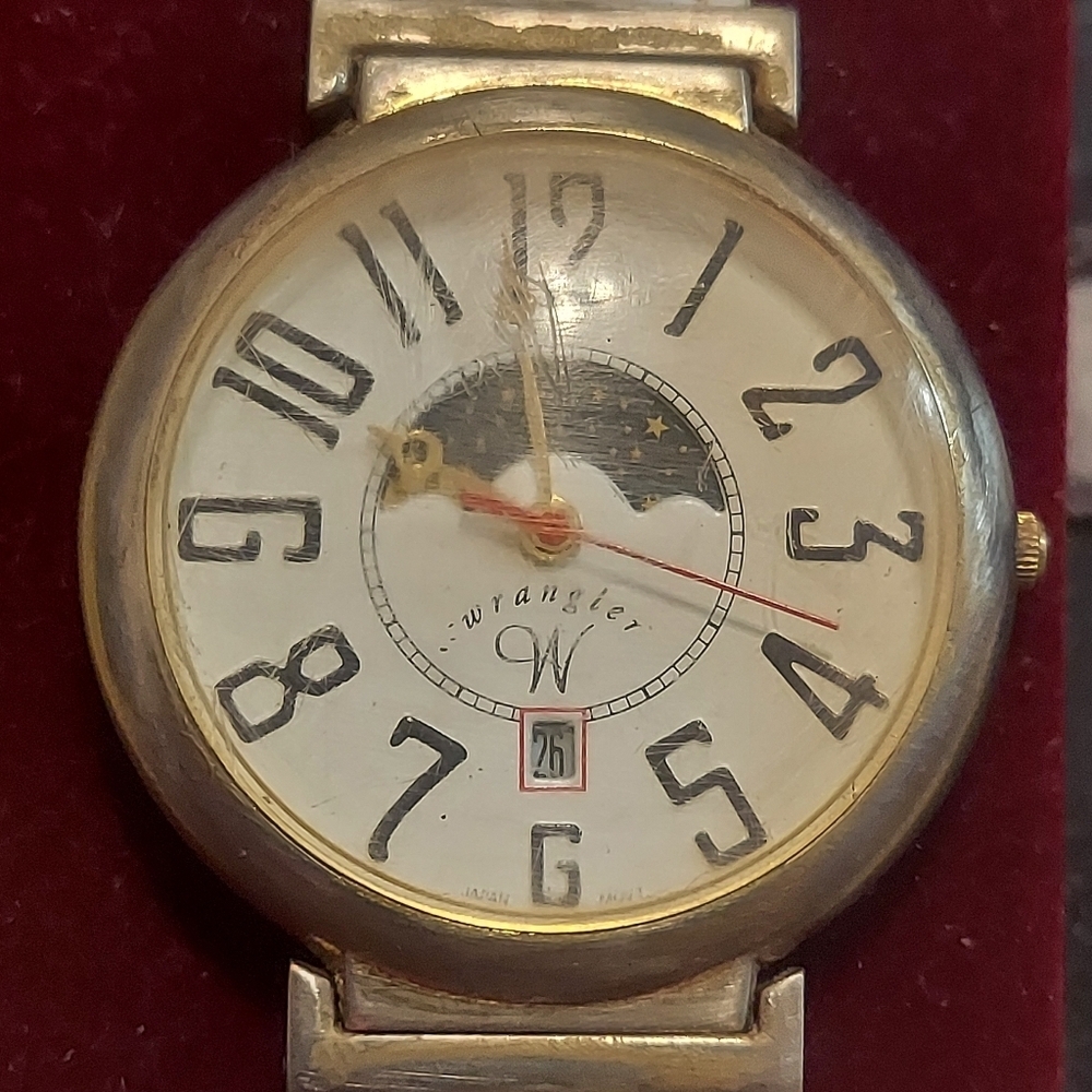 Rare Vintage Wrangler Moonphase watch